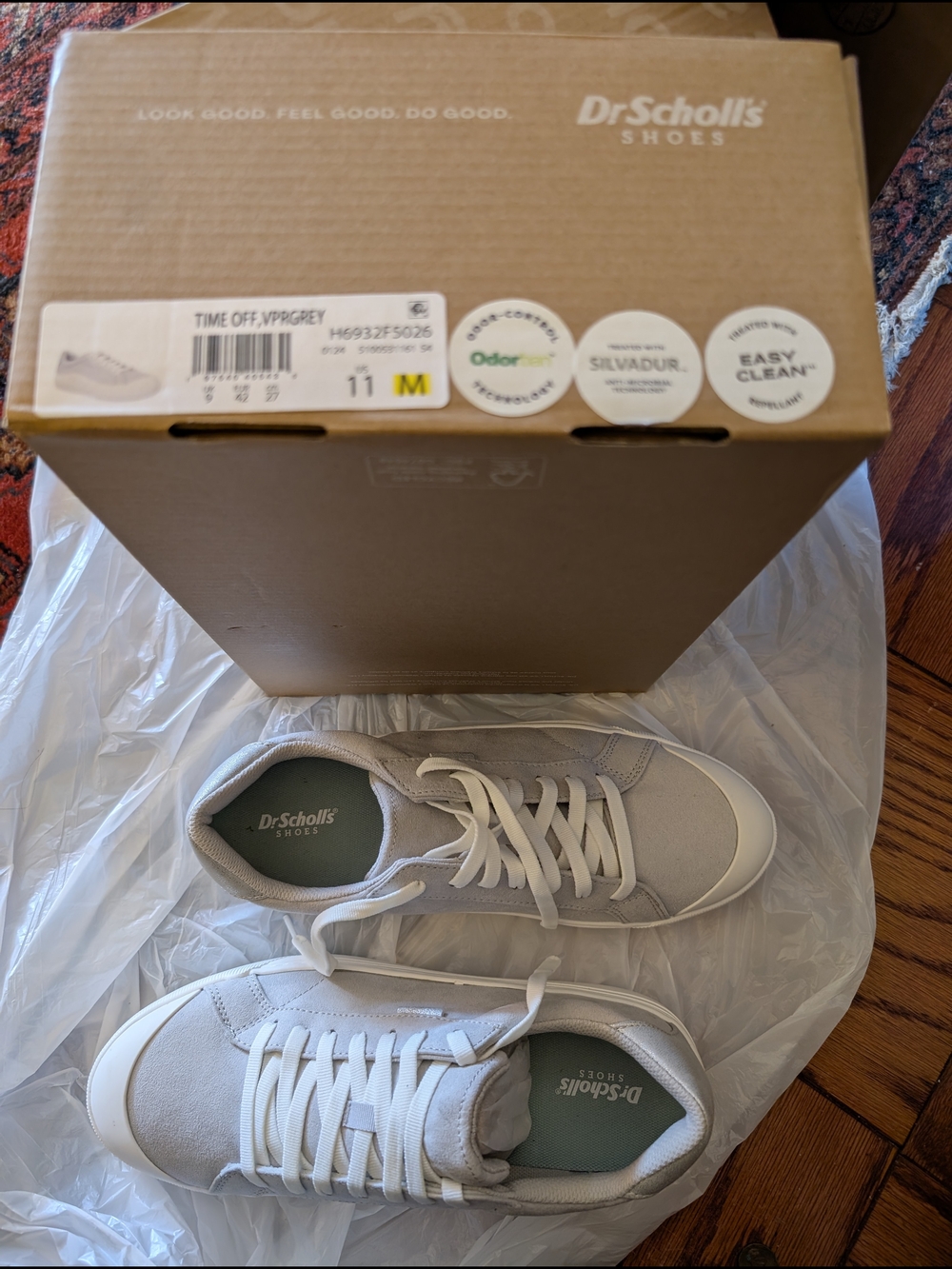 Dr Scholl's Women's Side 11 Time Off Sneaker Light Gray
